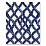 Navy Blue Intertwined Braid Area Rug
