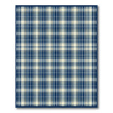 Blue and Teal Rustic Farmhouse Navy Blue Plaid Area Rug