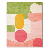 Geometric Modern Vibrant Multi-Color Geometric Abstract Area Rug