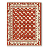 Red Diamond Lattice Southwestern Area Rug