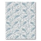 Teal Fern Frond Area Rug