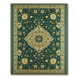 Emerald Green Emerald Green Persian Medallion Area Rug