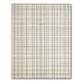 Black White Geometric Grid No. 36 Area Rug