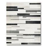 Stripe Modern Black White Geometric Stripe Area Rug