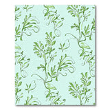 Swirling Green Leaf Vine Area Rug