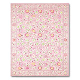 Pink Daisy Floral Vintage Pink Area Rug