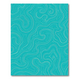 Teal Wave Geometric Area Rug