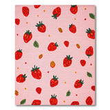 Whimsical Strawberry Pink Area Rug