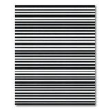 Bold Black White Striped No. 29 Area Rug