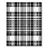 Black and White Bold Black White Plaid Geometric Area Rug