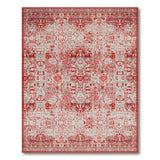 Red Distressed Persian Area Rug