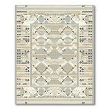 Beige Geometric Neutral Area Rug