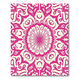 Intricate Pink Mandala Persian Area Rug