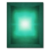 Radiant Green Concentric Glow Area Rug