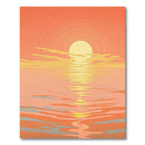 Vibrant Sunset Reflection Area Rug
