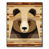 Geometric Bear Southwestern Area Rug
