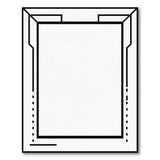 Geometric Black White Frame Area Rug