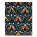 Rainbow Camping Tents Kids Rug