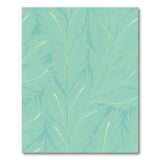 Teal Abstract Feather Area Rug