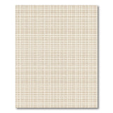 Beige Grid Checkered Area Rug