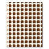 Rustic Brown Gingham Checkered Area Rug
