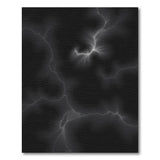 Lightning Storm Abstract Area Rug - Black White