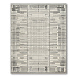 Modern Grid Dot Black White Area Rug