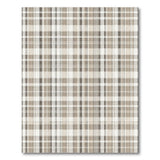 Beige and Neutral Beige Plaid Rustic Farmhouse Area Rug