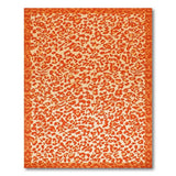Orange Leopard Print Area Rug