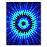 Starburst Blue Geometric Area Rug