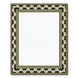 Black White Heritage Tribal Border Rug