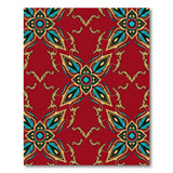 Heritage Tribal Red Mandala Heritage Tribal Area Rug