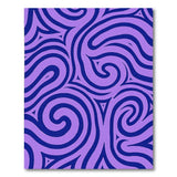 Purple Geometric Modern Purple Swirl Geometric Area Rug