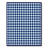Blue Checkered Gingham Area Rug