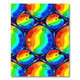 Rainbow Paint Palette Washable Area Rug