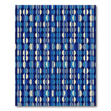 Blue Interlocking Oval Geometric Area Rug