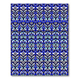 Navy Blue Ornate Geometric Area Rug