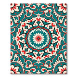 Blue and Teal Teal Persian Mandala Area Rug