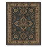 Distressed Blue Persian Area Rug