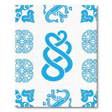 Blue Celtic Dragon Knot Area Rug