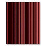 Red Bold Black and Red Striped Area Rug