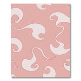 Pink Abstract Swirl Area Rug