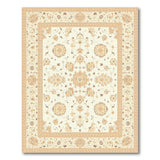 Beige Persian Floral Area Rug