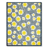 Yellow Yellow Daisy Floral Area Rug