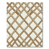 Brown Tan Woven Lattice Area Rug