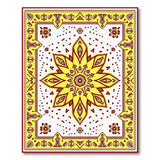 Radiant Yellow Mandala Persian Rug