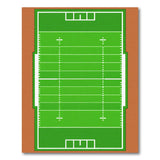 Football Field Area Rug