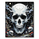 Mystical Cracked Skull Grove Area Rug