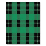 Green Green Black Plaid Area Rug