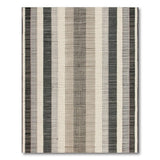 Geometric Modern Grey Vertical Striped Woven Area Rug
